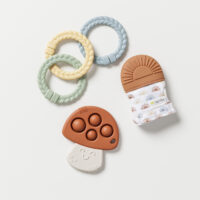 GS8546 Itzy Teether Gift Set™ - Sun and Mushroom